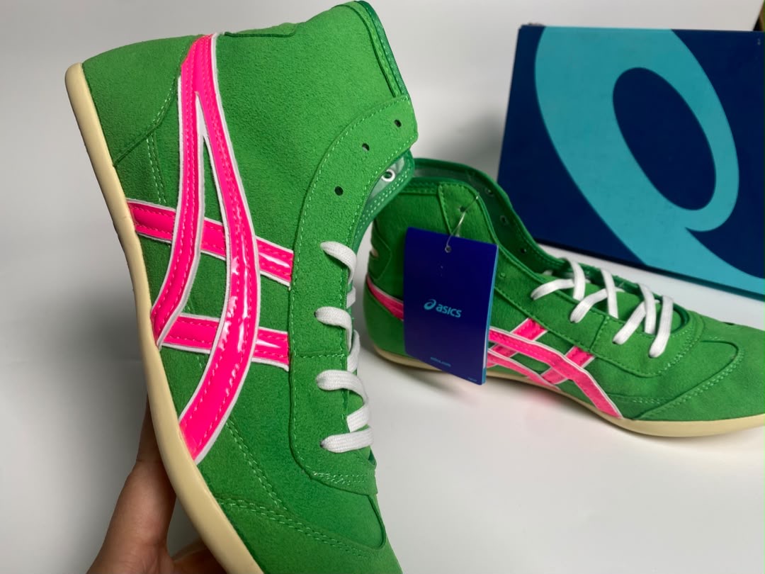 ASICS TIGERS GREEN PINK
