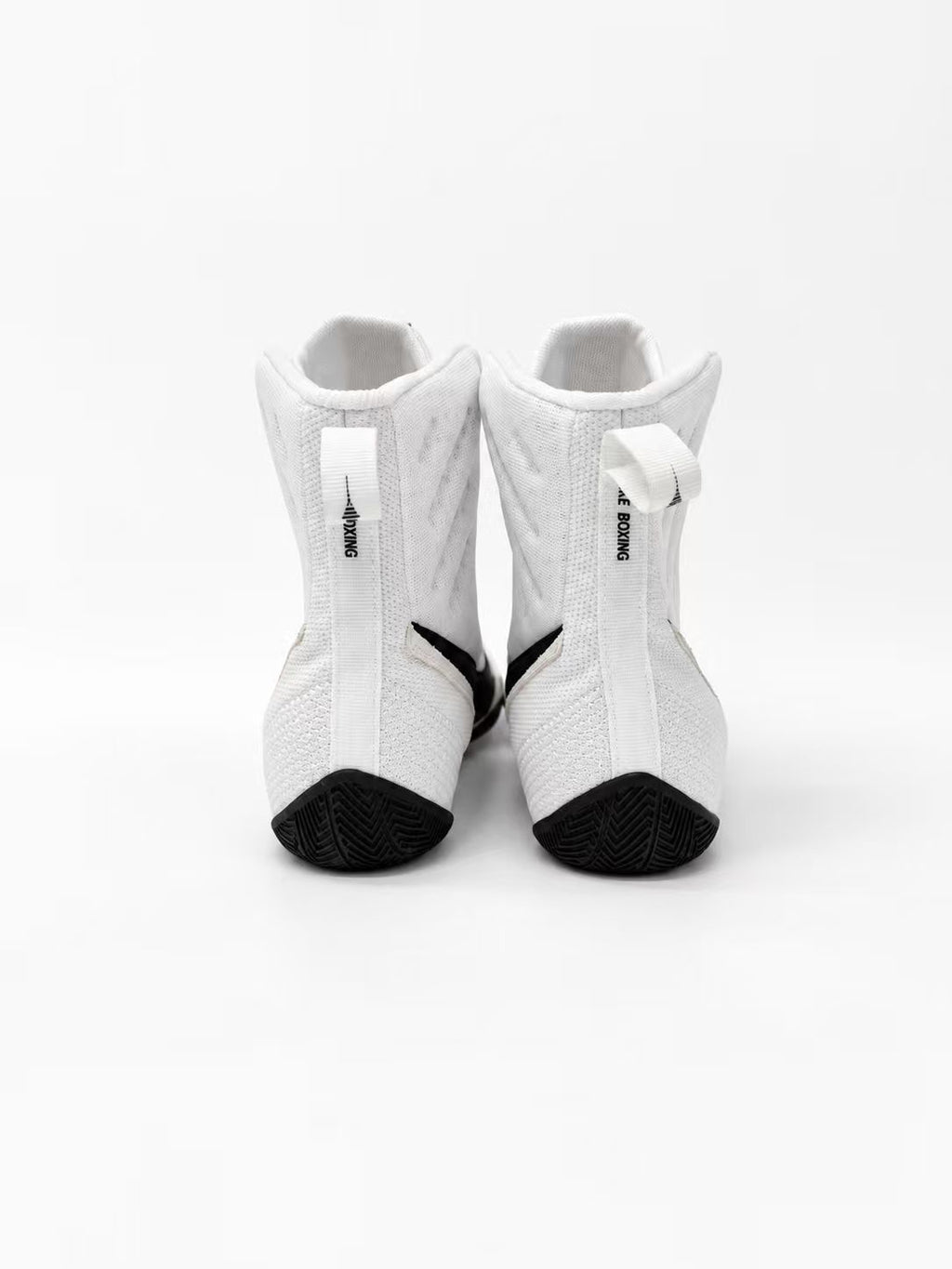 NIKE MACHOMAI 3 BOXING BOOTS WHITE & BLACK