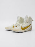 NIKE MACHOMAI 3 BOXING BOOTS - WHITE/GOLD