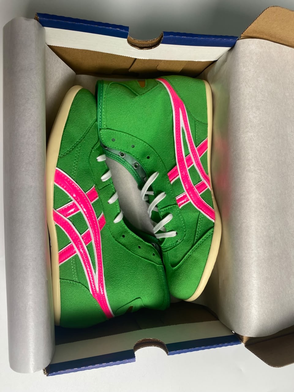 ASICS TIGERS GREEN PINK