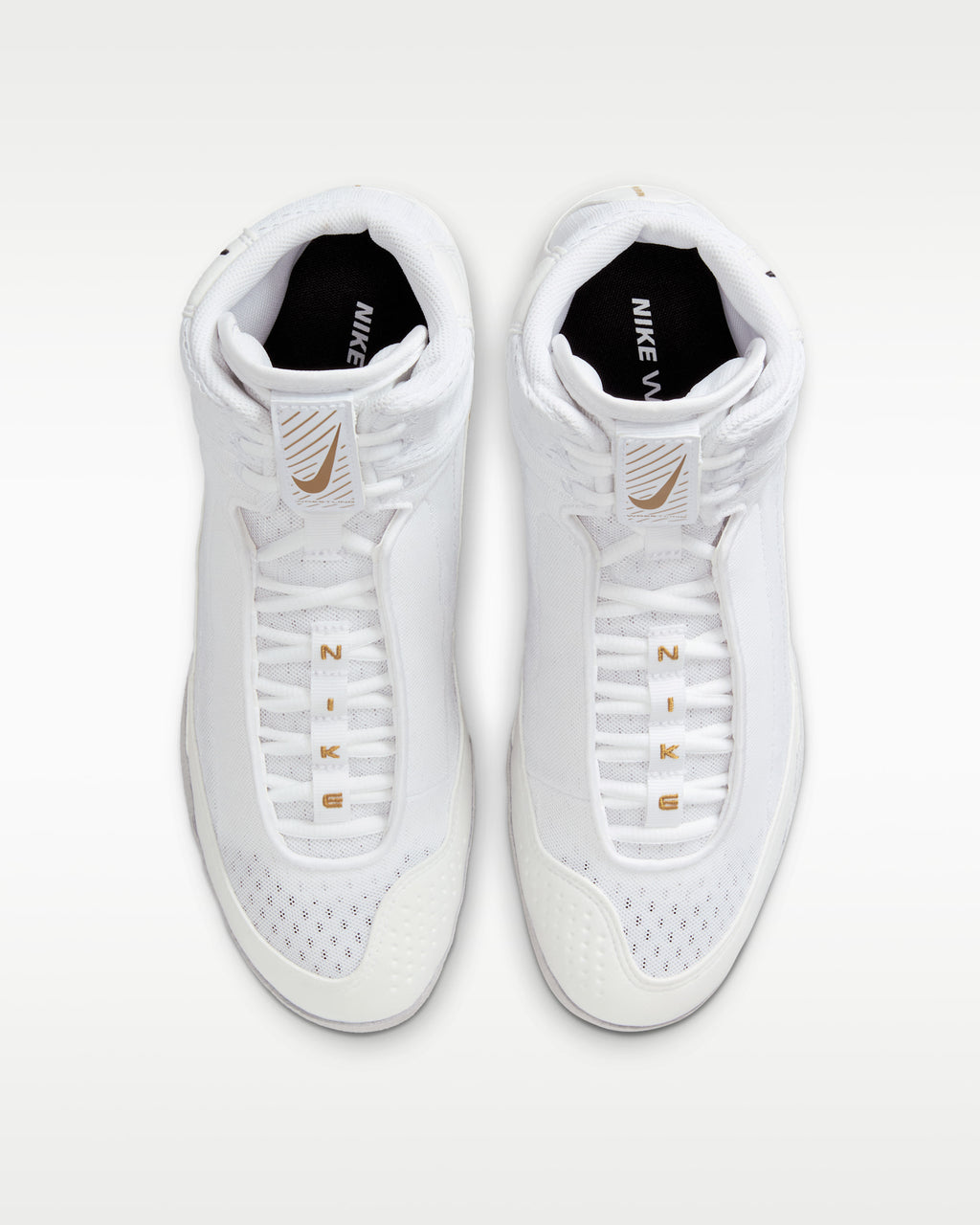 Nike Inflict 4 wrestling shoes White and Gold
