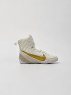 NIKE MACHOMAI 3 BOXING BOOTS - WHITE/GOLD