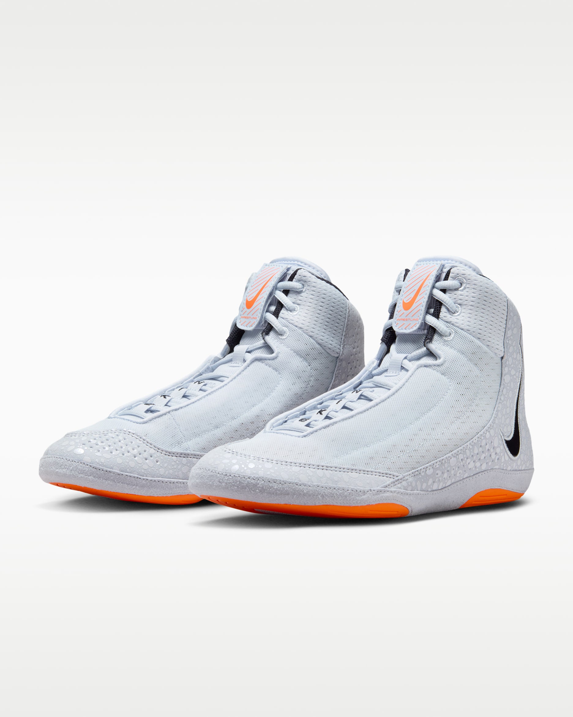 Nike Inflict 4 wrestling shoes Grey and Orange