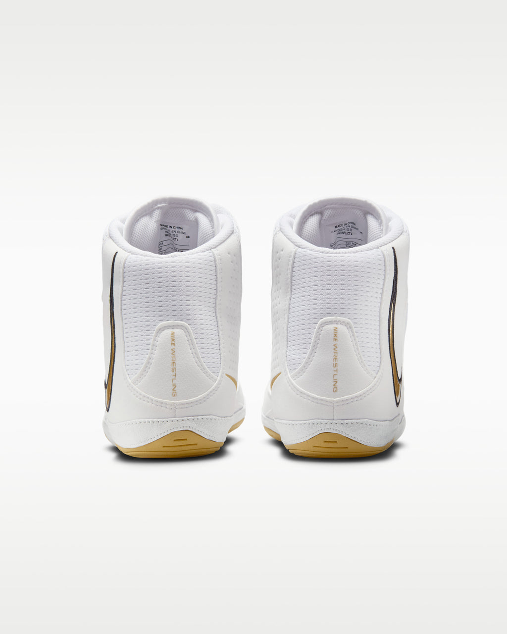 Nike Inflict 4 wrestling shoes White and Gold