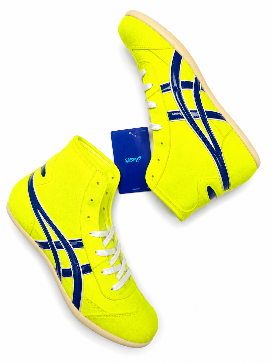 ASICS TIGERS TWR YELLOW AND BLUE