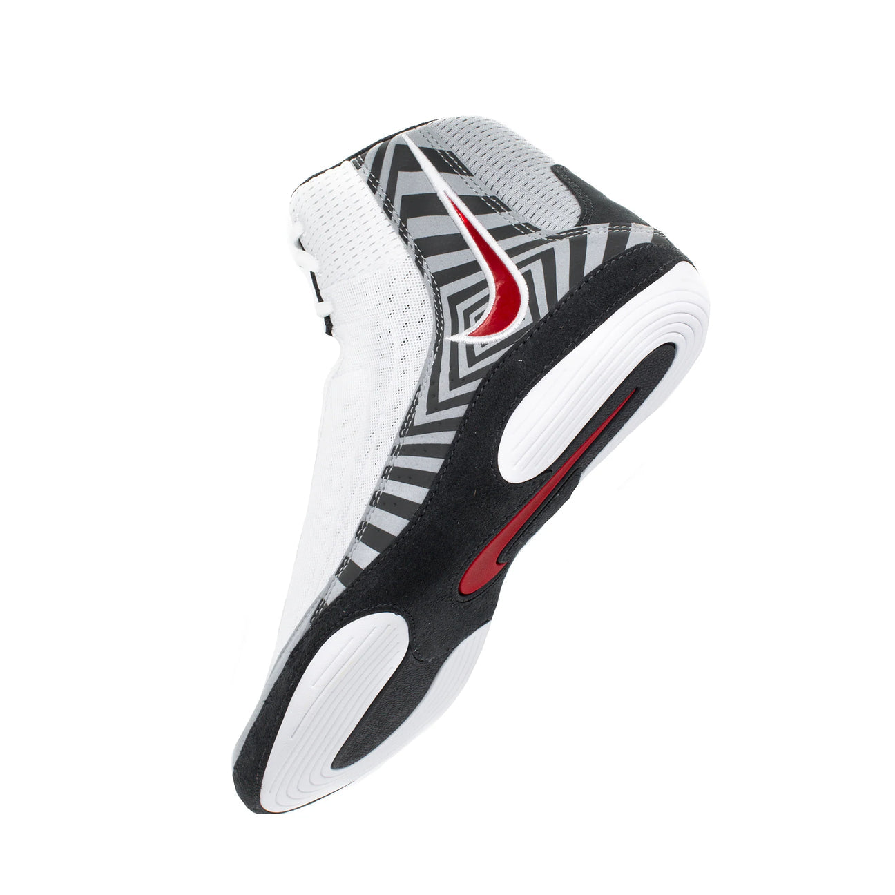 Nike Inflict 4 SE White Wolf Grey Red Wrestling Shoes