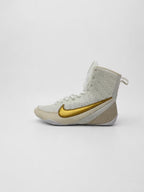 NIKE MACHOMAI 3 BOXING BOOTS - WHITE/GOLD