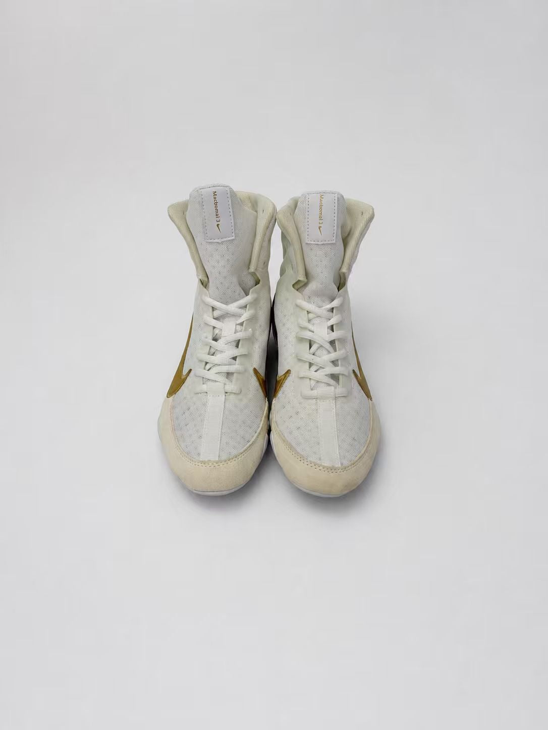 NIKE MACHOMAI 3 BOXING BOOTS - WHITE/GOLD