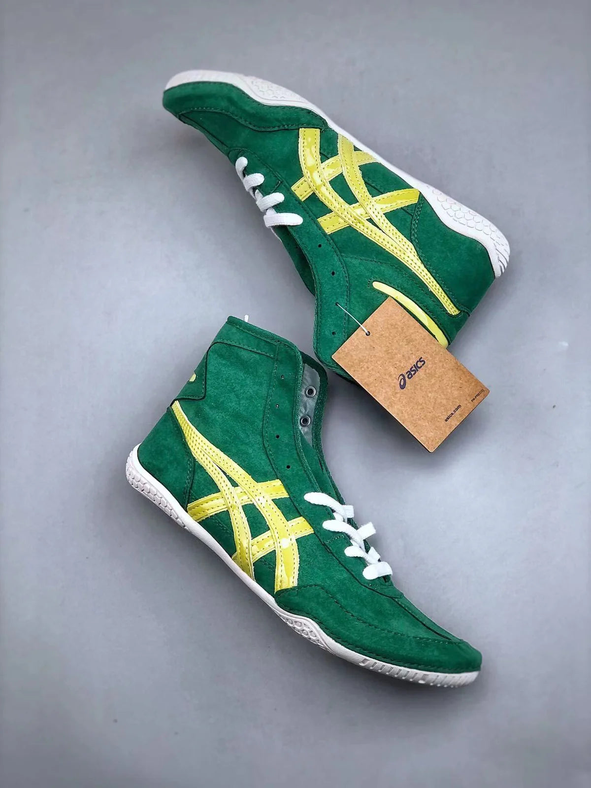 ASICS TIGERS TWR 900 GREEN AND GOLD
