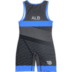 ALBANIA NATIONAL TEAM WRESTLING BLUE  SINGLET