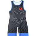 ALBANIA NATIONAL TEAM WRESTLING BLUE  SINGLET