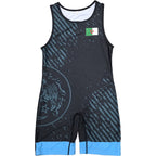 ALGERIA TEAM WRESTLING SINGLET BLUE