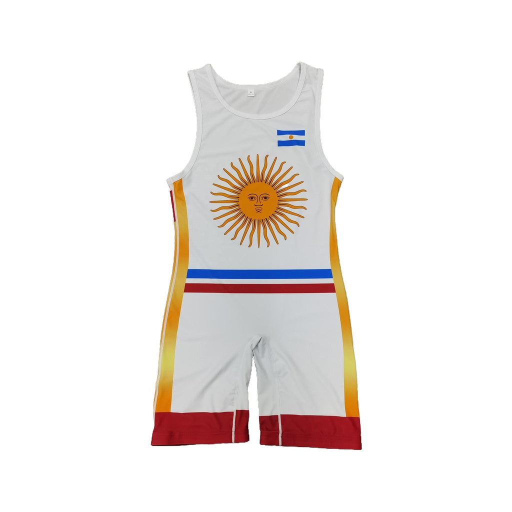 ARGENTINA NATIONAL TEAM WRESTLING RED SINGLET