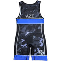 Azerbaijan NATIONAL TEAM WRESTLING BLUE SINGLET