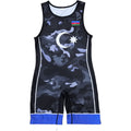 Azerbaijan NATIONAL TEAM WRESTLING BLUE SINGLET