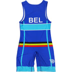 BELGIUM NATIONAL TEAM WRESTLING BLUE SINGLET 2