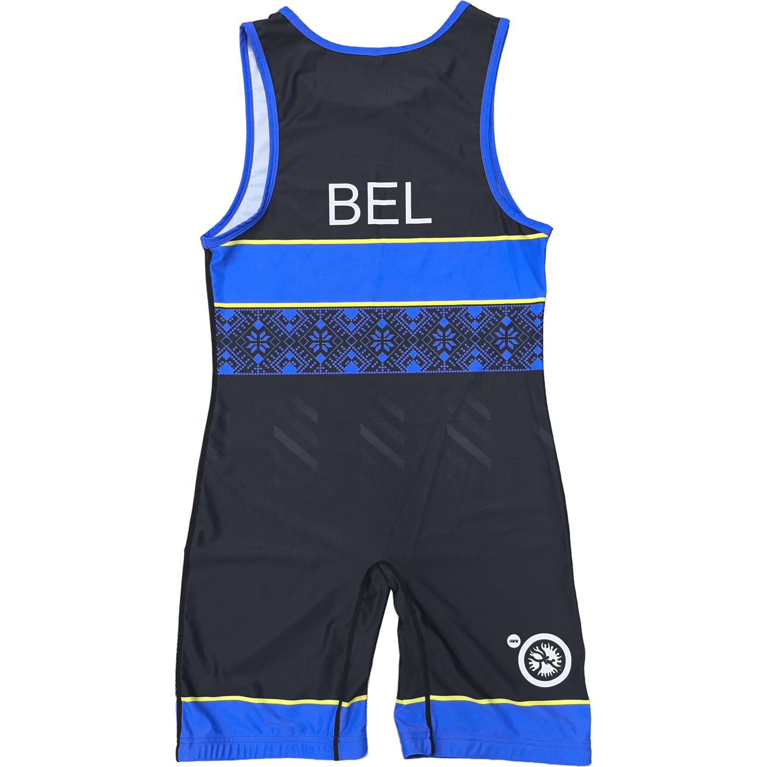 BELGIUM NATIONAL TEAM WRESTLING BLUE SINGLET