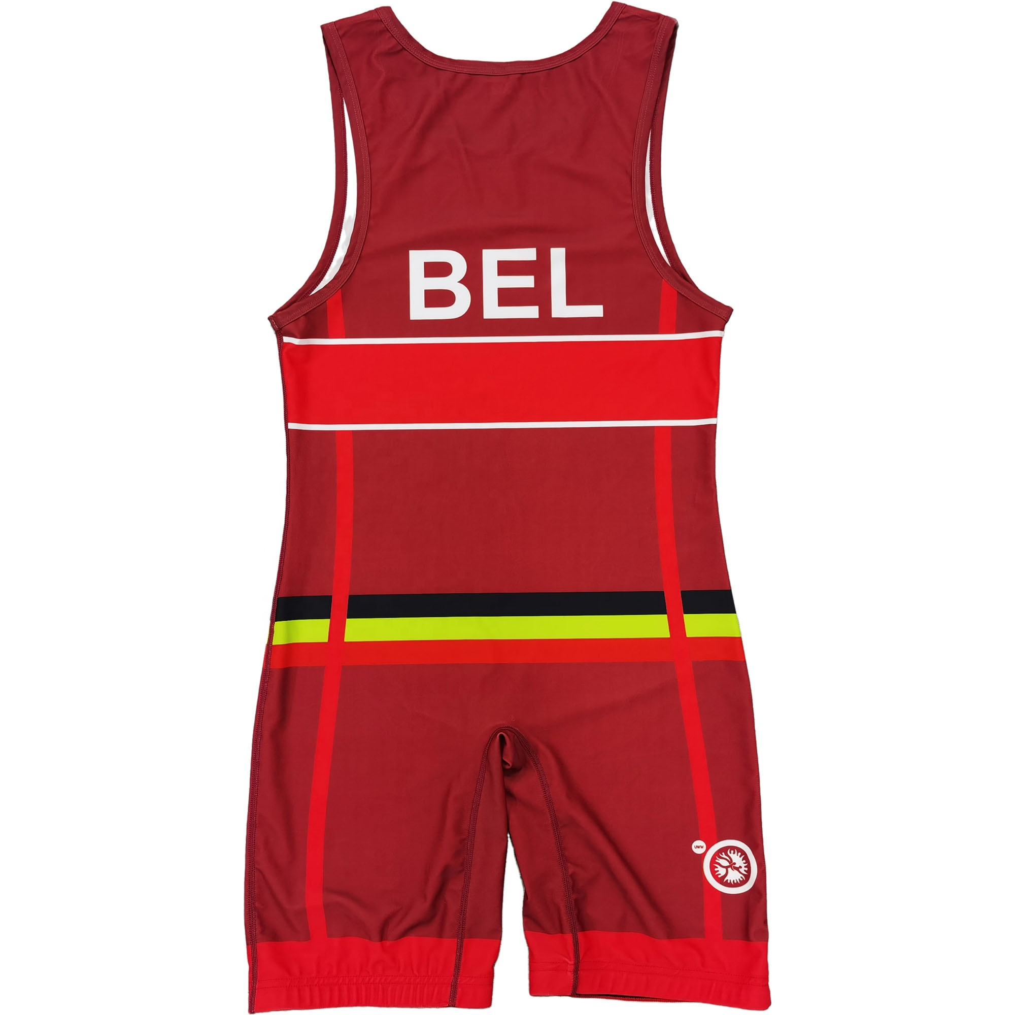 BELGIUM NATIONAL TEAM WRESTLING RED SINGLET 2