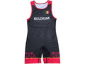 BELGIUM NATIONAL TEAM WRESTLING RED SINGLET