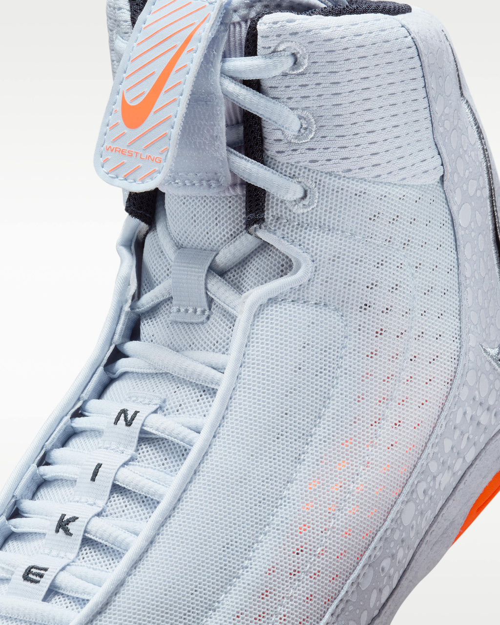 Nike Inflict 4 wrestling shoes Grey and Orange