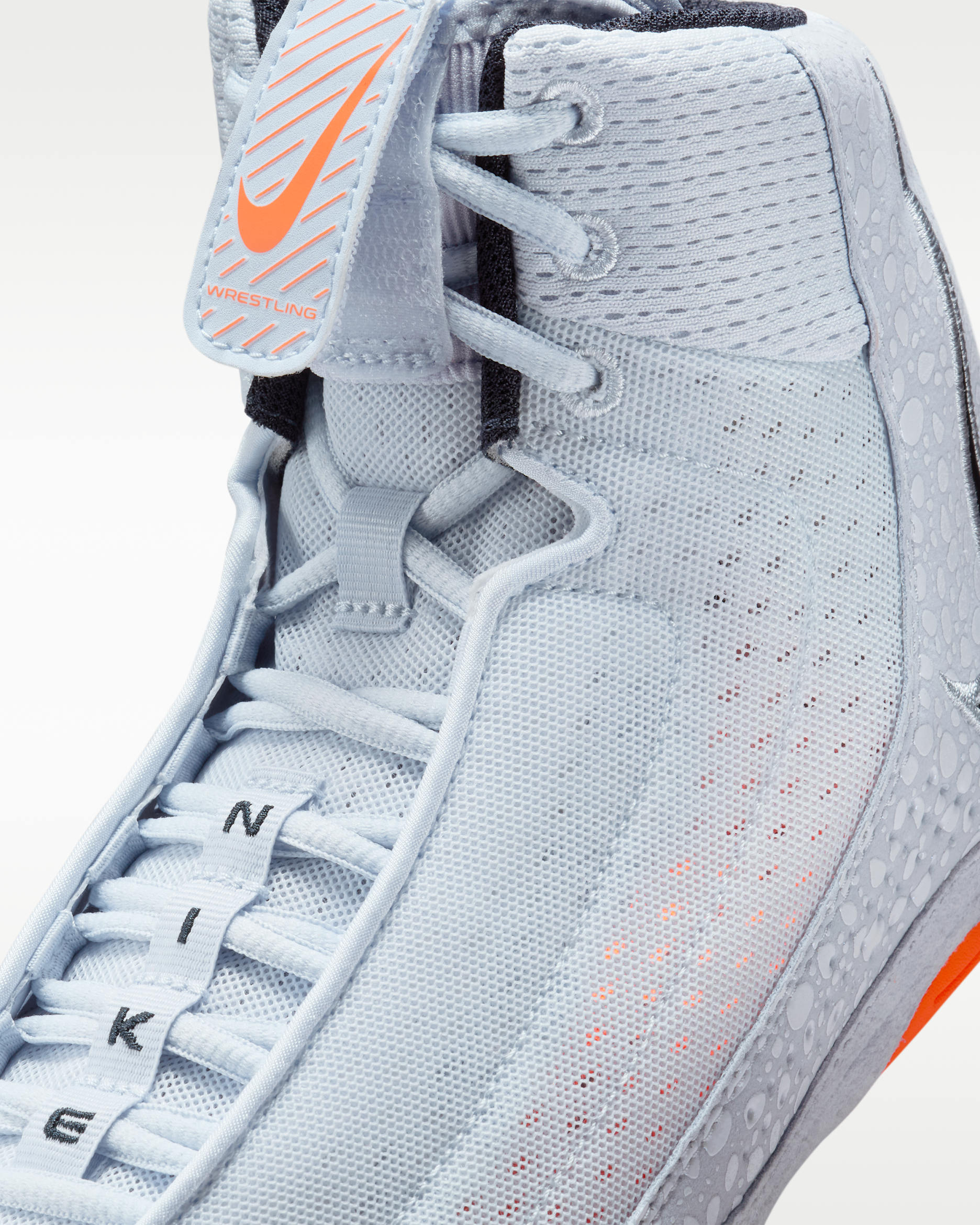 Nike Inflict 4 wrestling shoes Grey and Orange
