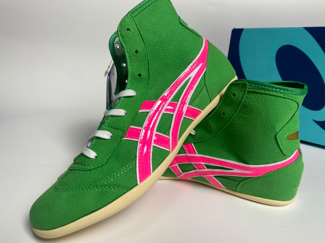 ASICS TIGERS GREEN PINK