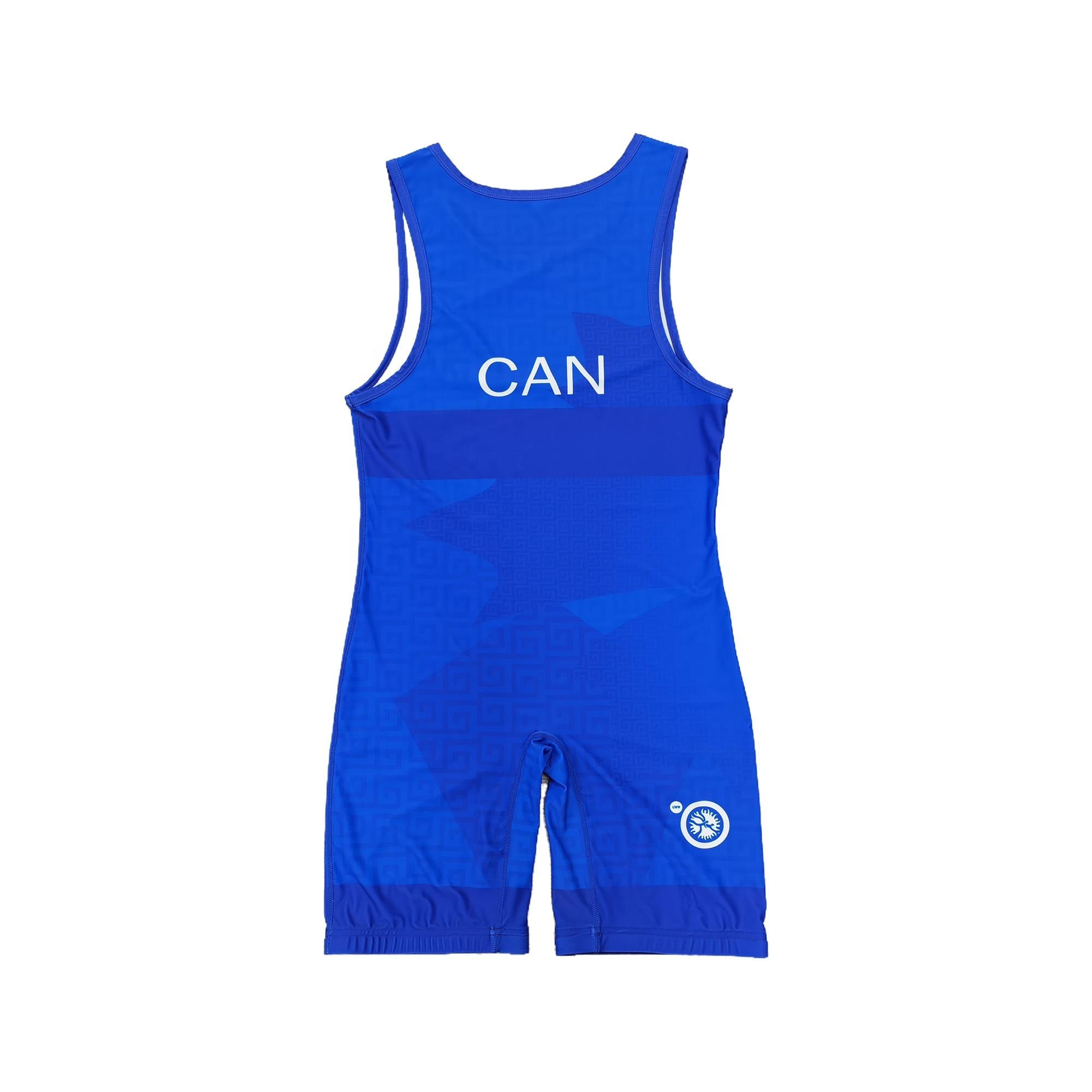 CANADA NATIONAL TEAM WRESTLING BLUE SINGLET
