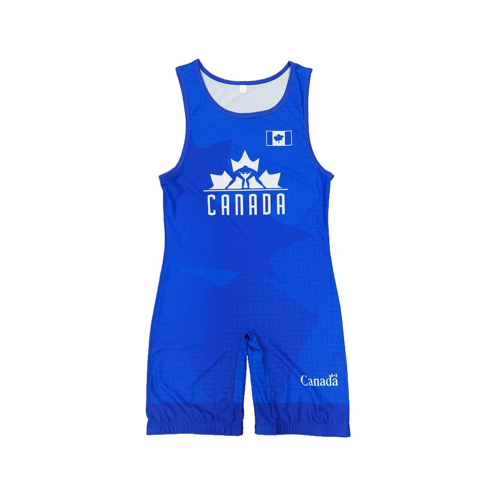CANADA NATIONAL TEAM WRESTLING BLUE SINGLET