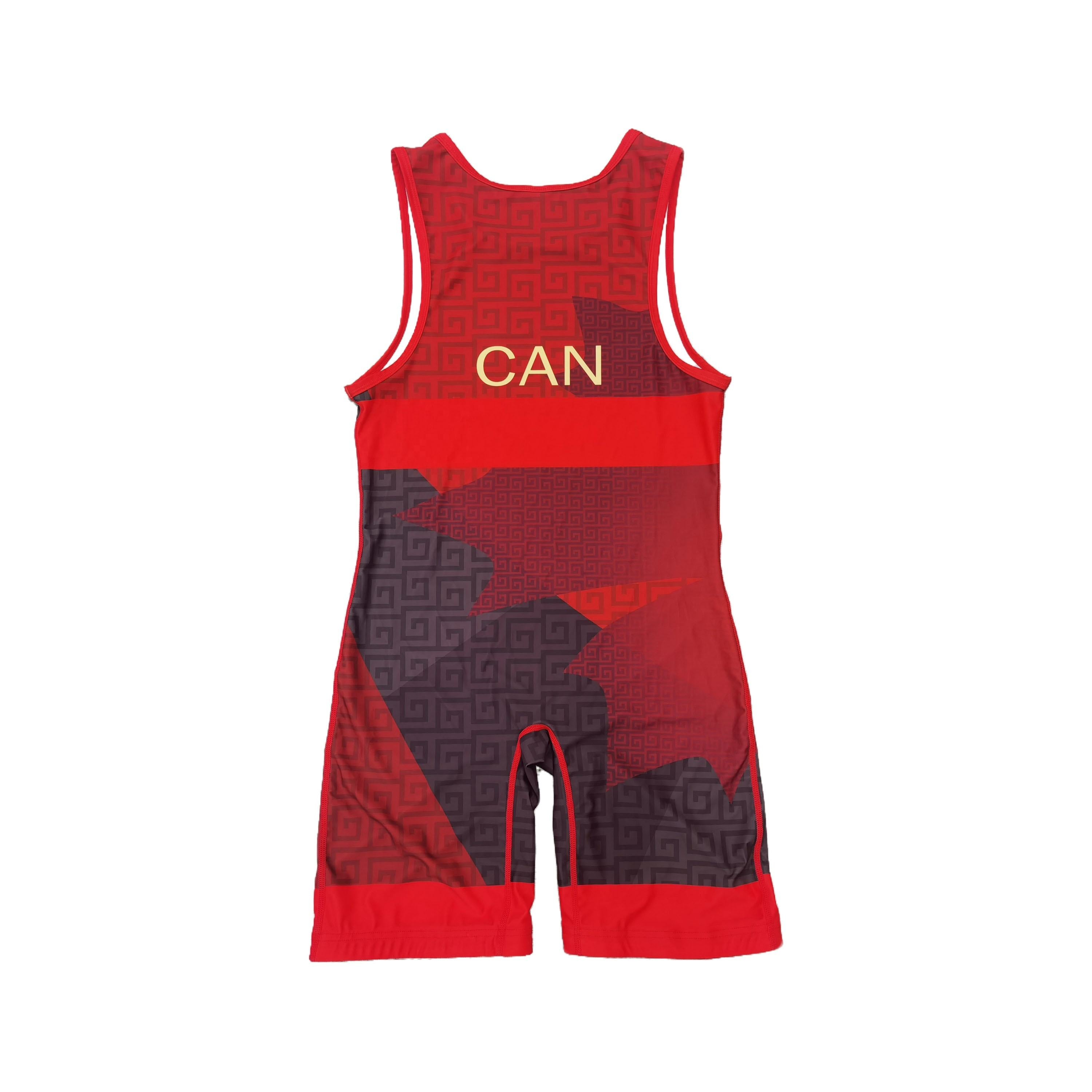 CANADA NATIONAL TEAM WRESTLING RED SINGLET