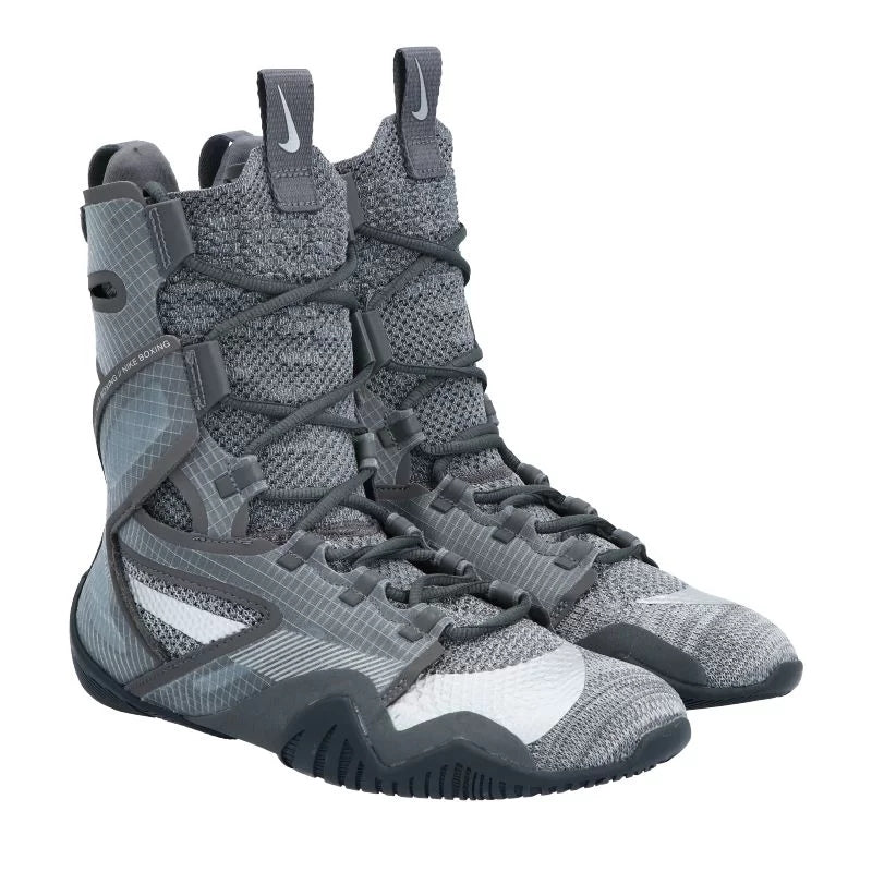 NIKE HYPER KO GREY BOXING BOOTS