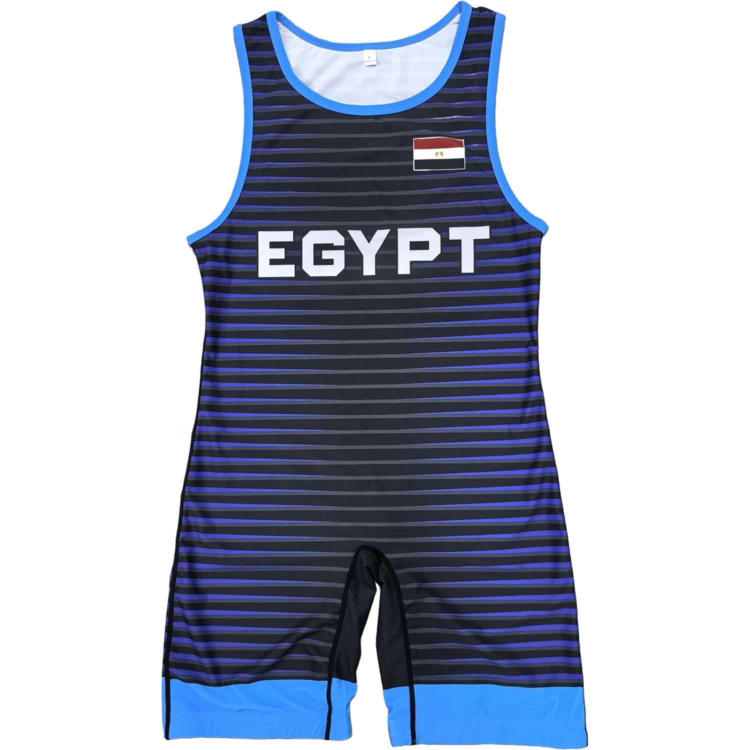 EGYPT TEAM WRESTLING SINGLET BLUE