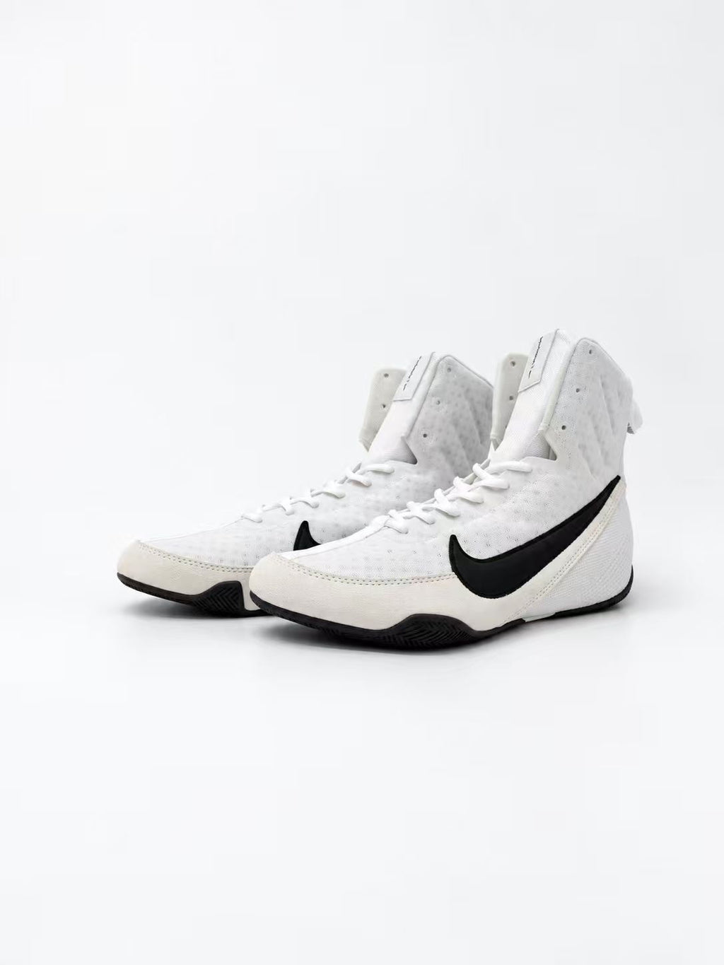 NIKE MACHOMAI 3 BOXING BOOTS WHITE & BLACK