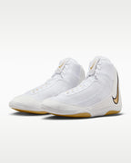 Nike Inflict 4 wrestling shoes White and Gold