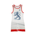 FINLAND NATIONAL TEAM WRESTLING RED SINGLET