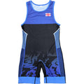 GEORGIA NATIONAL TEAM WRESTLING BLUE SINGLET