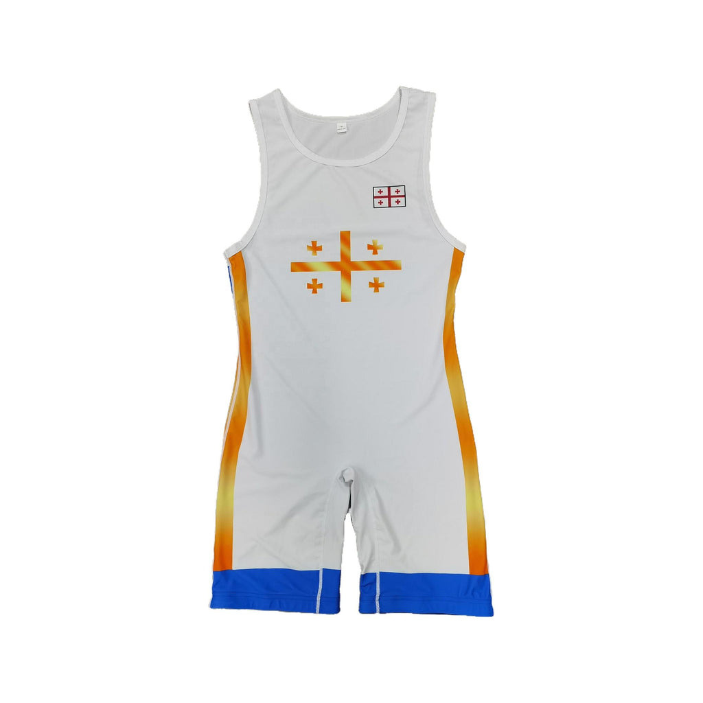 GEORGIA NATIONAL TEAM WRESTLING BLUE SINGLET 2