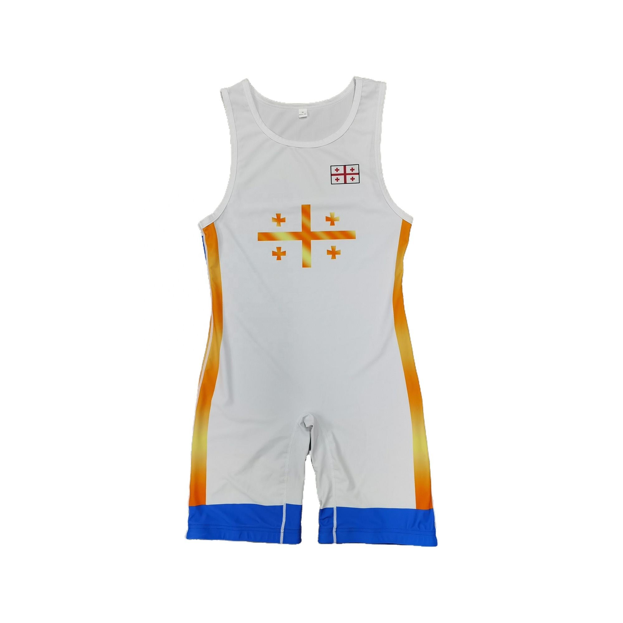 GEORGIA NATIONAL TEAM WRESTLING BLUE SINGLET 2