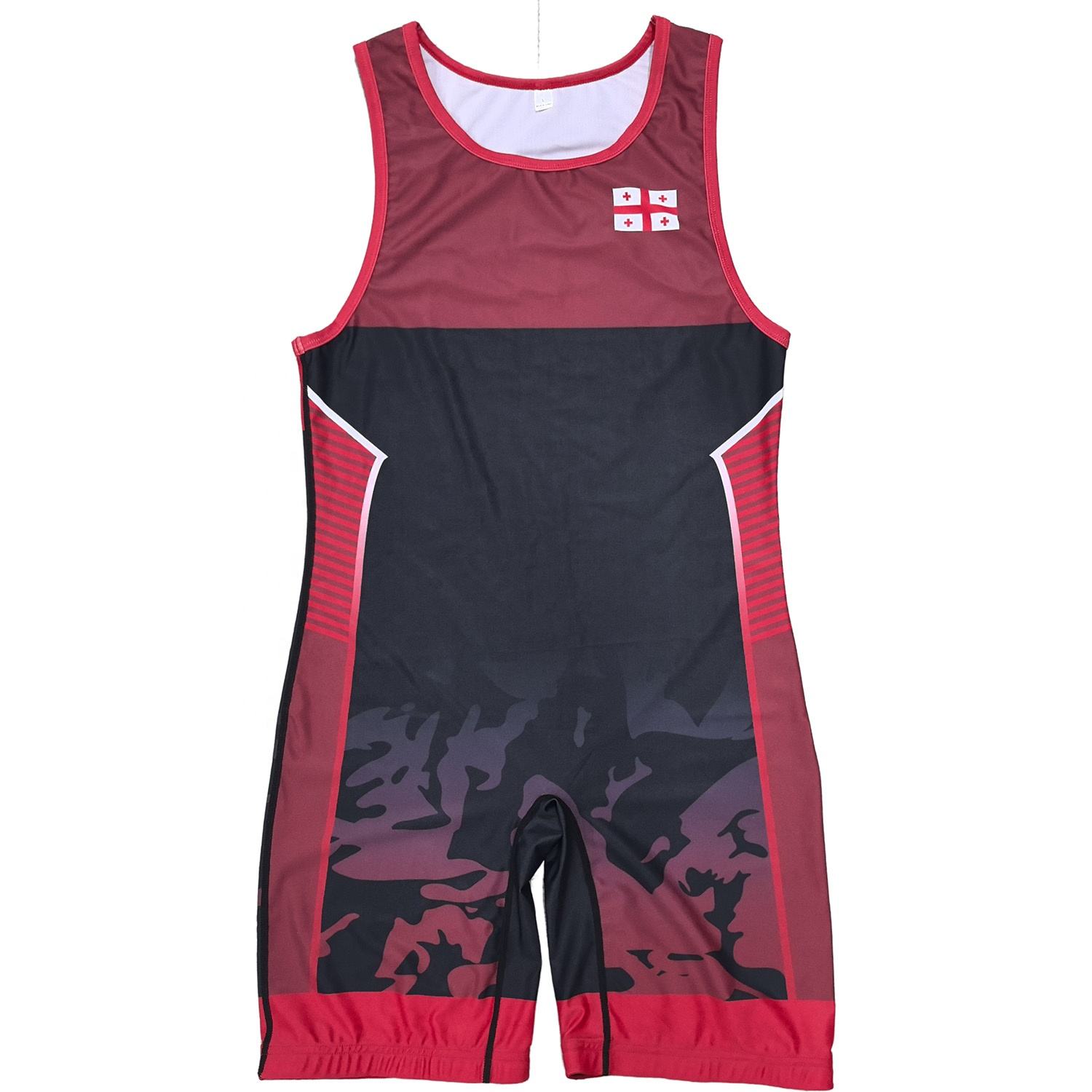 GEORGIA NATIONAL TEAM WRESTLING RED SINGLET
