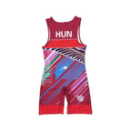 HUNGARY NATIONAL TEAM WRESTLING RED SINGLET