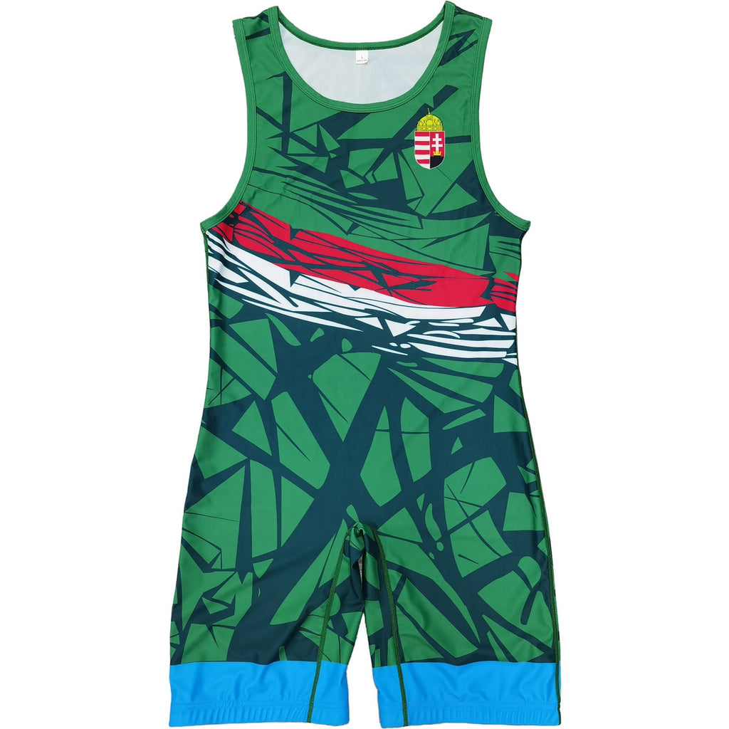 HUNGARY NATIONAL TEAM WRESTLING BLUE SINGLET 2