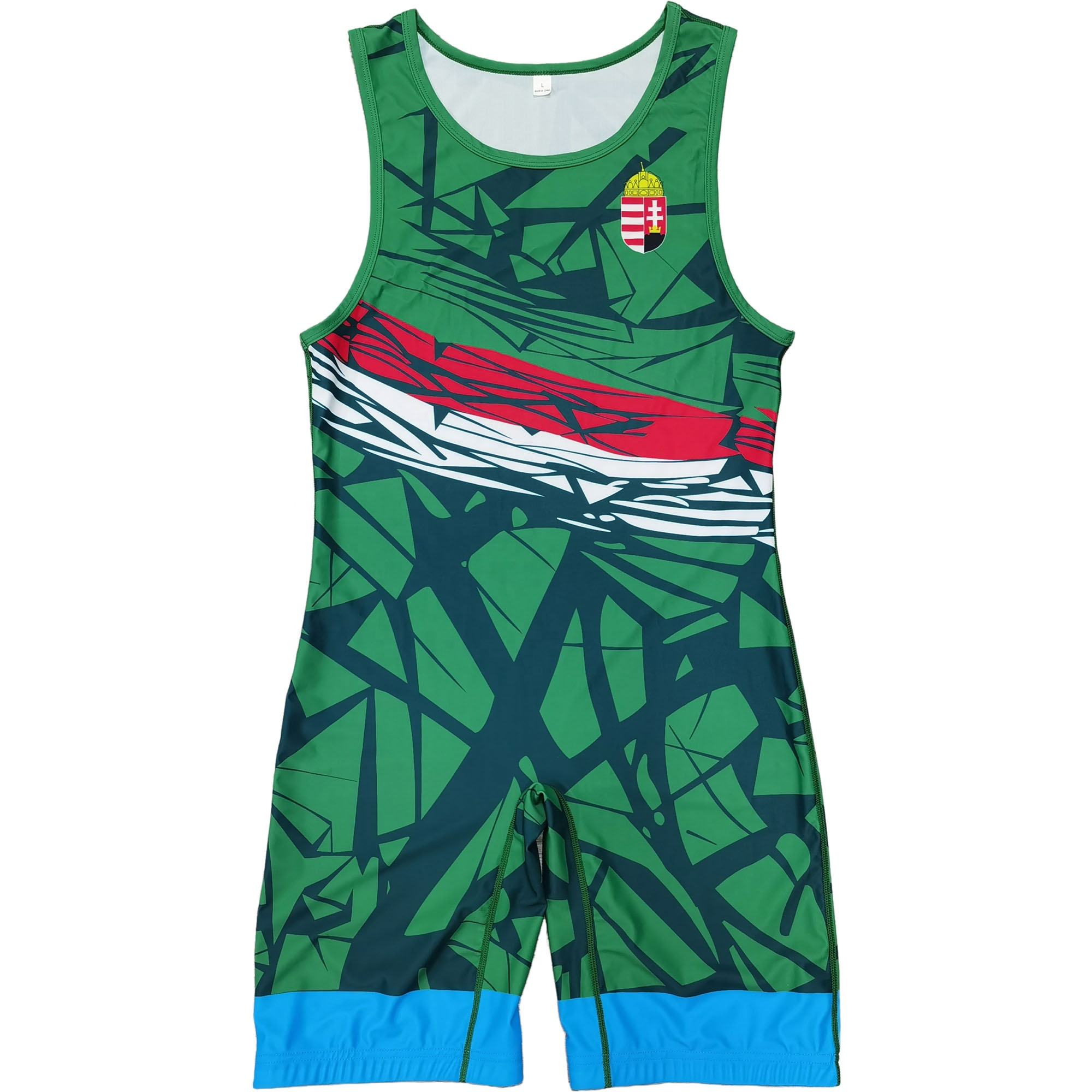 HUNGARY NATIONAL TEAM WRESTLING BLUE SINGLET 2