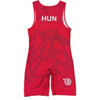 HUNGARY NATIONAL TEAM WRESTLING RED SINGLET 2