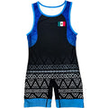 MEXICO NATIONAL TEAM WRESTLING BLUE SINGLET