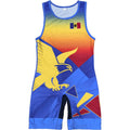 MOLDOVA NATIONAL TEAM WRESTLING BLUE SINGLET