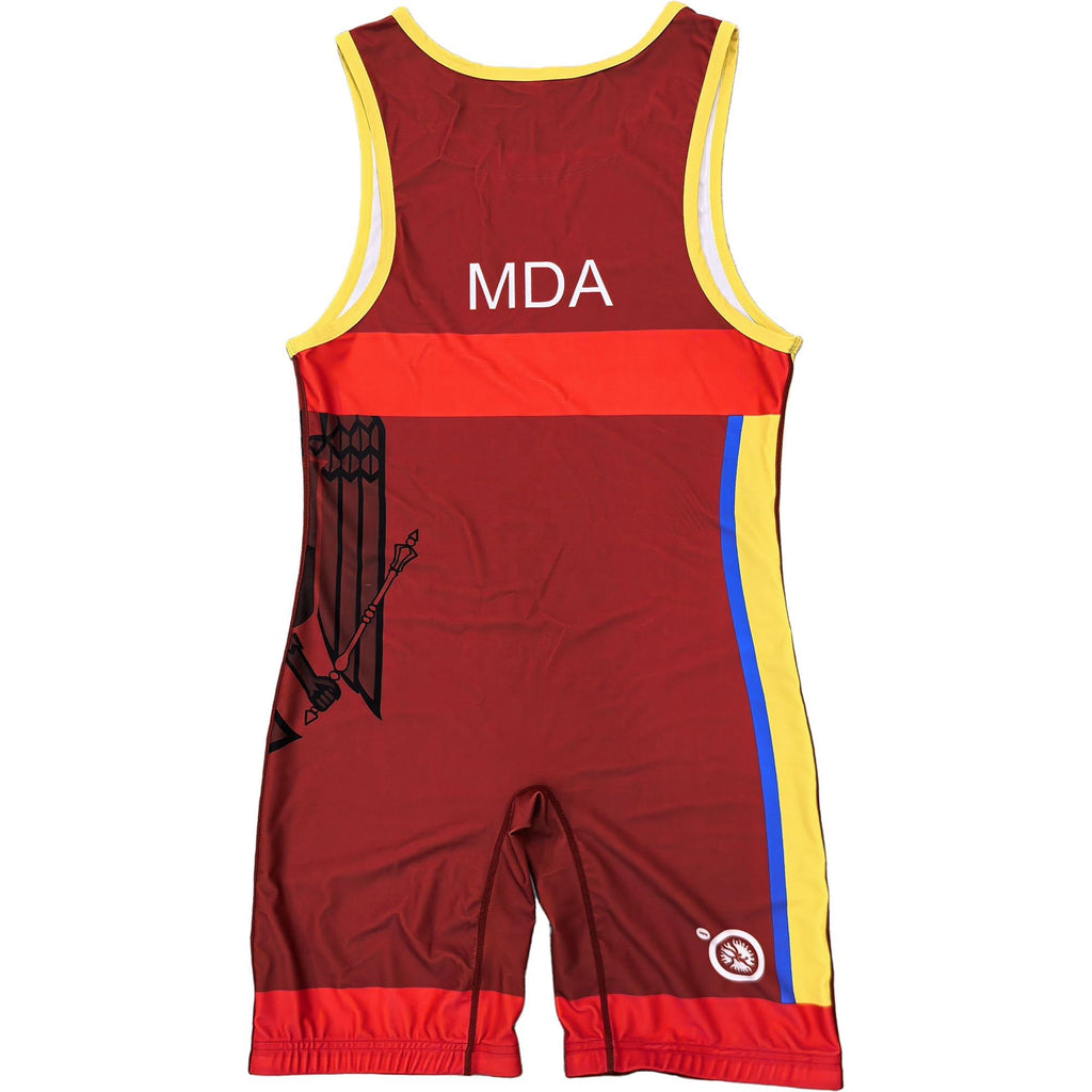 MOLDOVA NATIONAL TEAM WRESTLING RED SINGLET