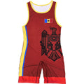 MOLDOVA NATIONAL TEAM WRESTLING RED SINGLET