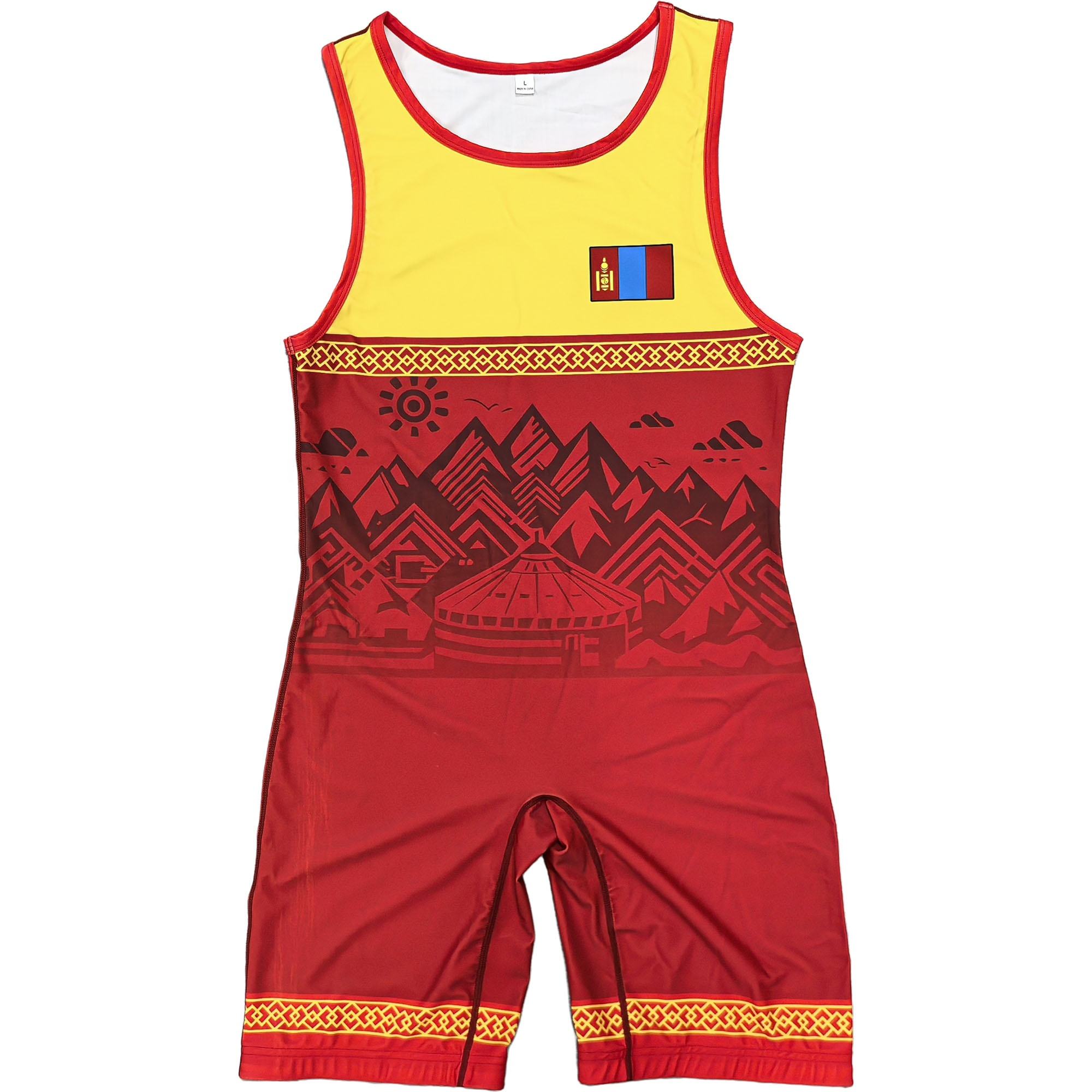 MONGOLIA NATIONAL TEAM RED SINGLET