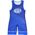 MOROCCO NATIONAL TEAM WRESTLING SINGLET BLUE
