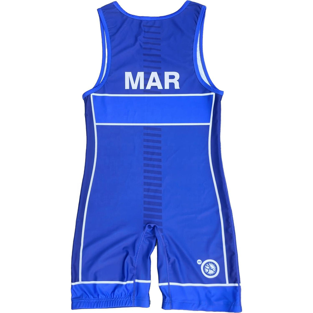MOROCCO NATIONAL TEAM WRESTLING SINGLET BLUE