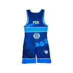 PERU NATIONAL TEAM WRESTLING BLUE SINGLET